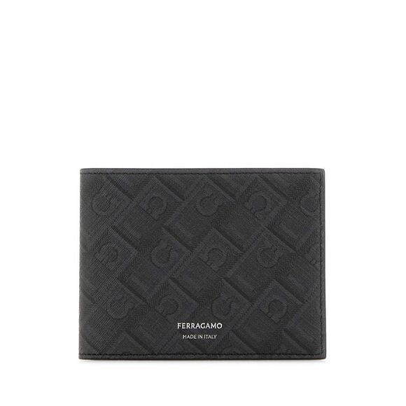 Salvatore Ferragamo Men Printed Canvas Wallet